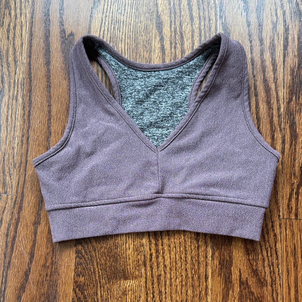 Five Dancewear V-Neck Bralette - Plum